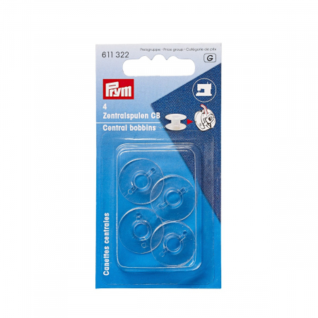 Accesorii - Bobine plastic pentru suveica masina cusut casnica,20.5 mm, Prym, 611322