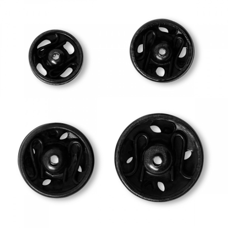 Capse nasturi fermoare - Capse de cusut diametru de la 6-11 mm, finisaj negru, Prym, 341271