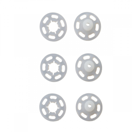 Capse nasturi fermoare - Capse de cusut din plastic transparent, diametru 13 mm, Prym, 347161