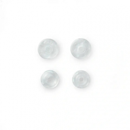 capse din plastic, rotunde, 30 de bucati, diametru 12.4 mm, transparent mat Prym [2]