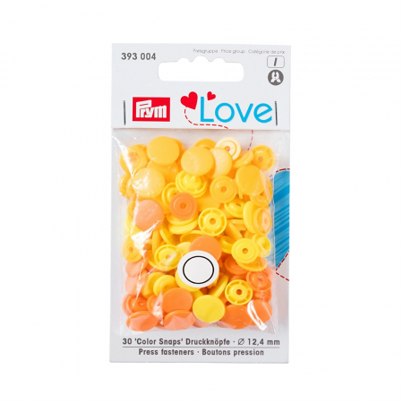 Capse nasturi fermoare - Capse plastic/30 buc/ 12.4 mm/ cod 393004, colectia Prym love