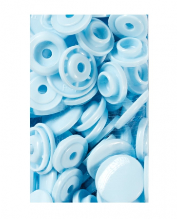 capse plastic (30 perechi) de 12,4 mm albastru deschis Prym [1]
