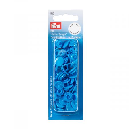 CAPSE PLASTIC (30 PERECHI) DE 12,4 MM albastru otel Prym [1]