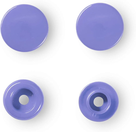 Capse nasturi fermoare - capse plastic (30 perechi) de 12,4 mm lavanda Prym