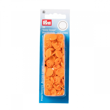 capse plastic (30 perechi) de 12,4 mm portocaliu Prym [1]