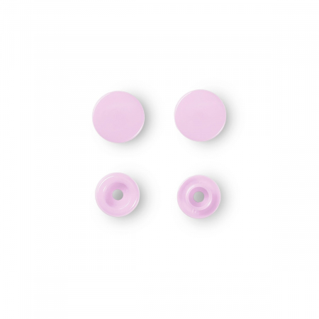 Capse nasturi fermoare - CAPSE PLASTIC (30 PERECHI) DE 12,4 MM roz pal Prym