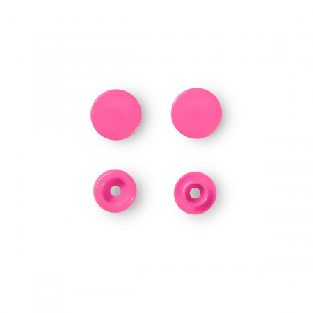 Capse nasturi fermoare - capse plastic (30 perechi) de 12,4 mm roz Prym