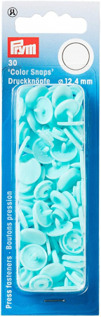 capse plastic (30 perechi) de 12,4 mm  turcoaz deschis Prym [1]