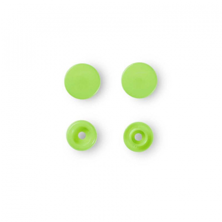 Capse nasturi fermoare - capse plastic (30 perechi) de 12,4 mm verde deschis Prym