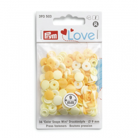 Capse nasturi fermoare - Capse plastic/36 buc/ 9 mm/ cod 393503, colectia Prym love