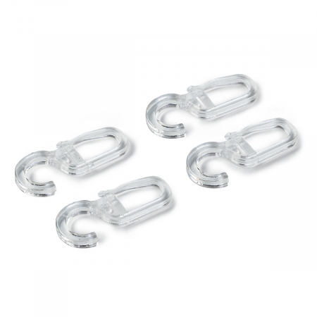 Accesorii - Carlige din plastic transparent pentru perdea (6 mm), 10 buc, Prym, 526400