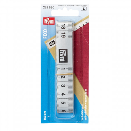 Accesorii - Centimetru croitorie autoadeziv, finisaj argintiu ,150 cm Prym, 282690
