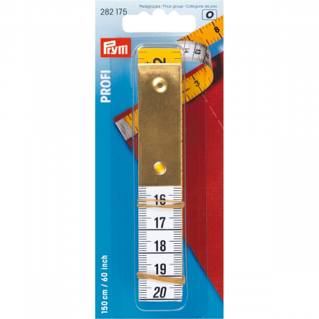 Accesorii - Centimetru croitorie profi cu placuta de metal, Prym, 282175