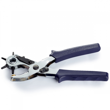 Capse nasturi fermoare - Cleste de perforat, pivotant, 6 dimensiuni de la 2.5 mm la 5 mm, Prym 390905