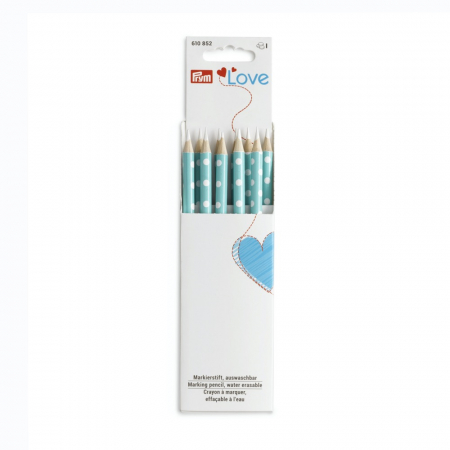 Creioane marker lupa - Creion croitorie lavabil, marcaj alb, Prym Love 610852