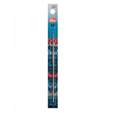 Andrele si crosete - Croseta aluminiu 2 mm, lungime 14cm fara maner, Prym, 195135