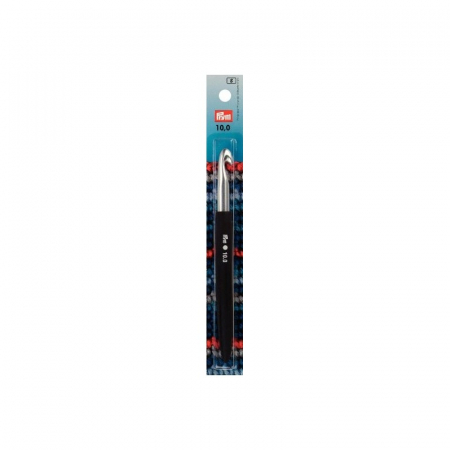 Accesorii si Consumabile - Croseta pentru lana, din aluminiu, cu maner ergonomic, 10 mm, lungime 17 cm, Prym 195363