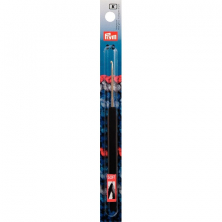 Croseta pentru lana, din aluminiu, cu maner ergonomic, 2 mm, lungime 14 cm, Prym 195172 [1]