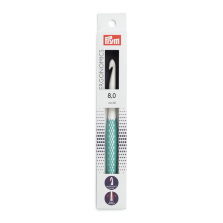Andrele si crosete - Croseta pentru lana, Prym ergonomics, de 8 mm, lungime 17 cm 218490
