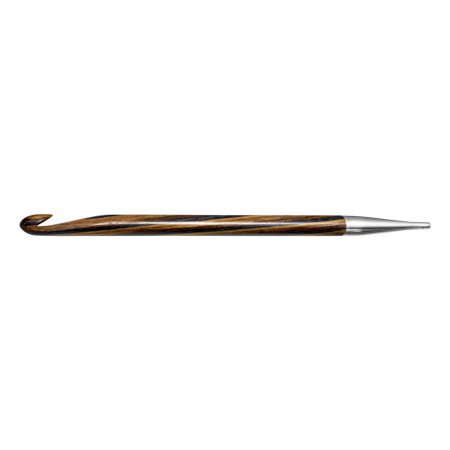 Andrele si crosete - Croseta Tunisiana Knit Pro, de 3,5 mm, lungime 15 cm, lemn natural, Prym 223701