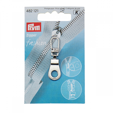 Cursor fermoar de metal, argintiu, Prym, 482121 [1]