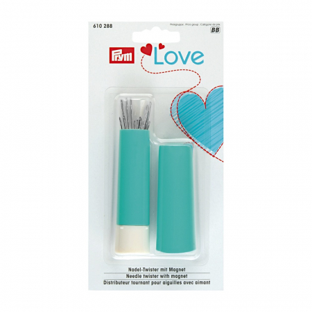 Ace de cusut - Cutie pentru ace cu magnet deschidere tip ruj Prym Love 610288