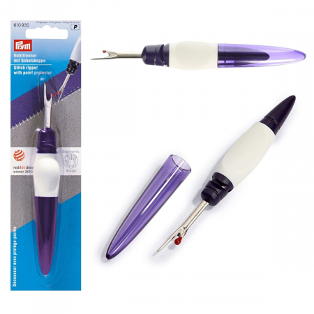 Cutter, ripper pentru ate si butoniere, cu snur, 13.5 cm lungime, Prym Ergonomics, albastru, 610930 [1]