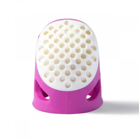 Accesorii - Degetar croitorie, marimea M, roz cu alb, Prym Ergonomics, 431141