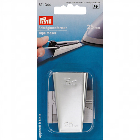 Accesorii - Dispozitiv metallic pentru confectionat banda bias, latime 25mm