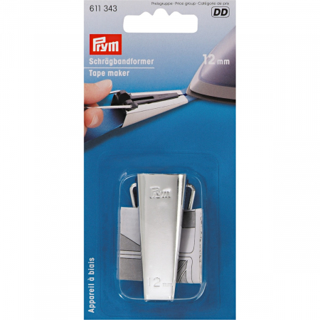 Accesorii - Dispozitiv pentru confectionat banda bias, latime 12mm, Prym, 611343