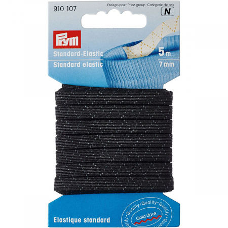 Elastic Velcro Viledon - Elastic standard 6.5 mm negru,Prym, 910107