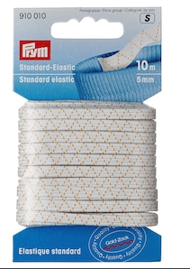 Elastic Velcro Viledon - Elastic standard, latime 5 mm, lungime 10 m, alb, Prym