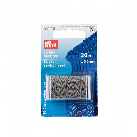 Mercerie - Fir elastic de cusut, tricotat, 0,5 mm grosime, 20 m lungime, Prym 970010