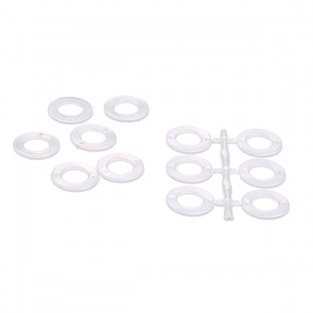 Inele pentru crosetat plate, din plastic, diametru 39 mm, 30 buc, Prym 624143 [1]
