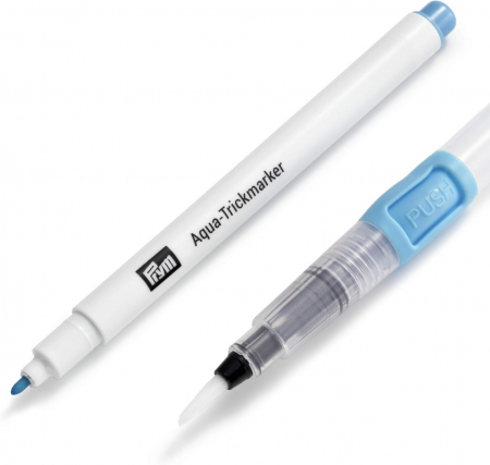 Creioane marker lupa - Marker croitorie albastru si marker de sters cu apa Aquatrick