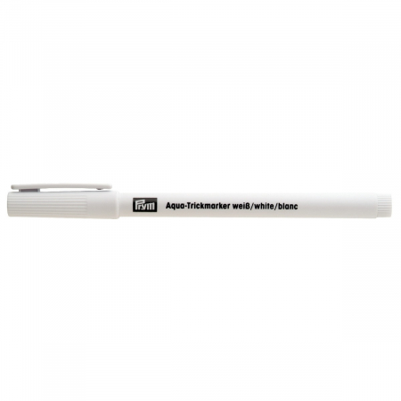 Creioane marker lupa - Marker textile evanscent culoare alb, Aqua trick, 611824