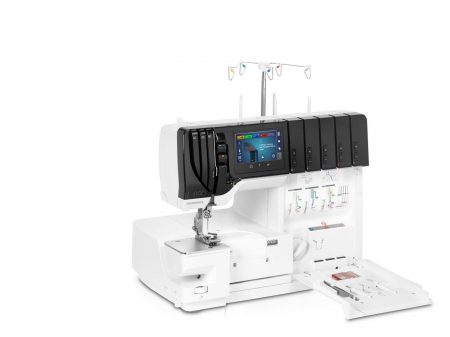 Masina de Surfilat si Acoperire Bernina L890, infilare automata [33]