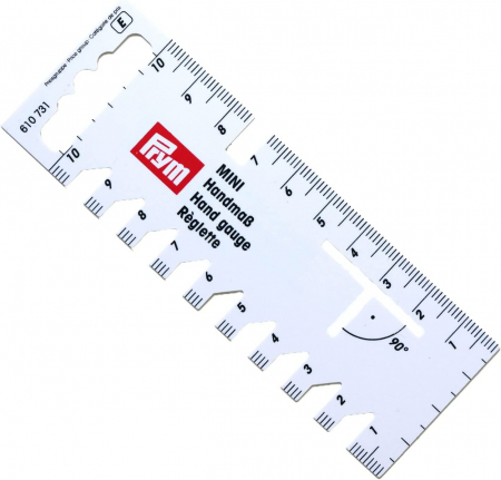Rigle planse cuttere - Mini rigla croitorie flexibila pentru cusaturi, cu marcaje 90 grade, lungime 10 cm, Prym