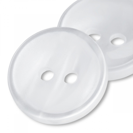 Capse nasturi fermoare - Nasturi plastic, sidef , cu 2 gauri de cusut, 24 bucati Prym, 311211