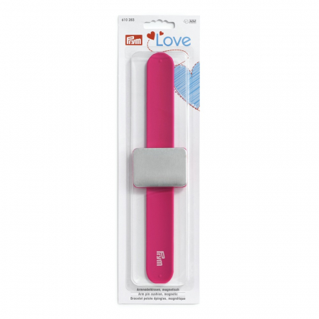Accesorii - Perna, bratara magnetica de mana pentru ace Prym Love, Roz 610283