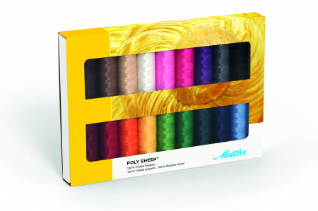 Ata de cusut - Ata Brodat Mettler Poly Sheen, set 18 buc, No.40/200m