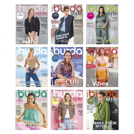 Burda Style 2024 - Revista Burda Style colectie 9 luni de stil 2024, Ianuarie - Septembrie 2024