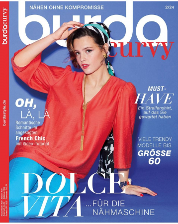 Burda Plus/Curvy - Revista Burda Style curvy/plus 02/2024 editata in limba germana