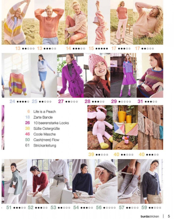 Revista Burda Style tricotaje nr. 1/2024 editata in limba germana [2]