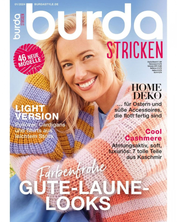 Burda Style 2024 - Revista Burda Style tricotaje nr. 1/2024 editata in limba germana