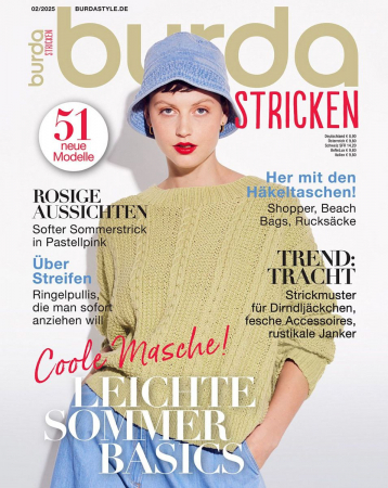 Reviste - Revista Burda Style tricotaje Stricken nr. 2/2025 editata in limba germana