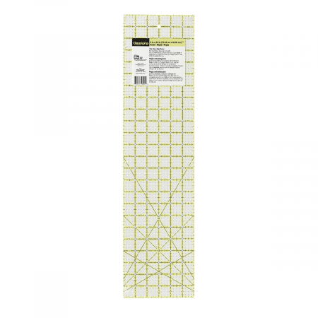 Rigle planse cuttere - Rigla antiderapanta pentru croitorie, patchwork, design grafic, 6x24 inch, PRYM 610212