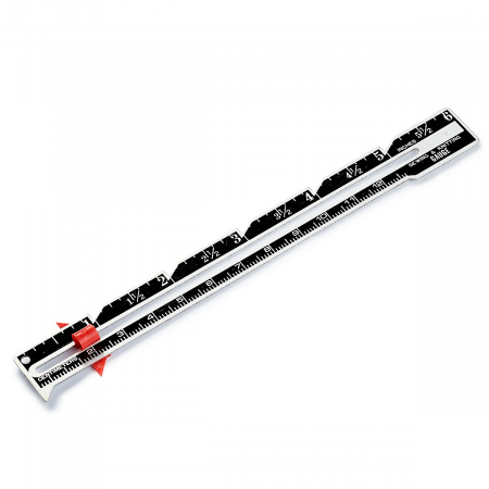 Rigla croitorie, butoniere, metalica, cu distantier, 12,5 cm, Prym, 611738 [2]