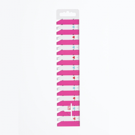 Rigla croitorie, flexibila, 21 cm, roz, Prym Love, 610737 [1]