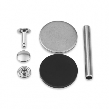 Riveti tubulari argintii de 4-6 mm lungime, 9 mm diametru, 20 bucati, Prym [1]